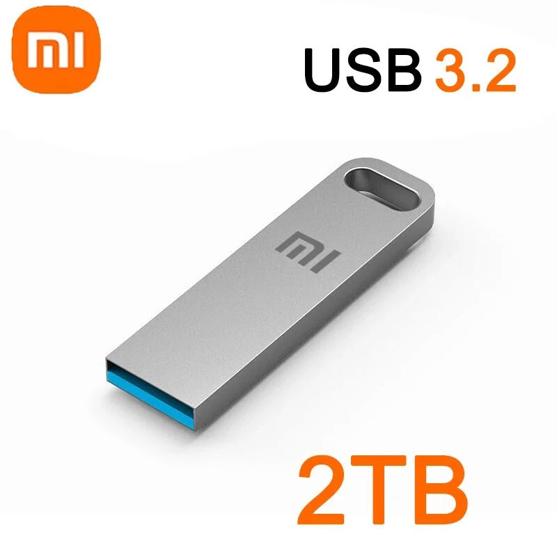Xiaomi 2 to USB 3.2 clé USB haute vitesse métal U disque TypeC clé mémoire stockage étanche PC téléphone transfert de données Portable nouveau