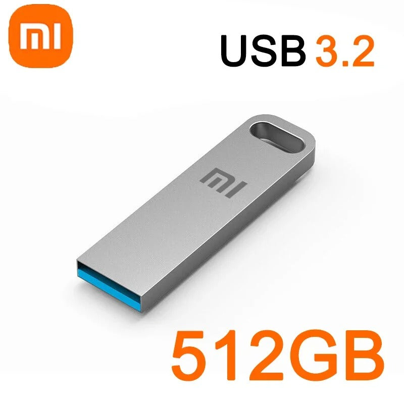 Xiaomi 2 to USB 3.2 clé USB haute vitesse métal U disque TypeC clé mémoire stockage étanche PC téléphone transfert de données Portable nouveau