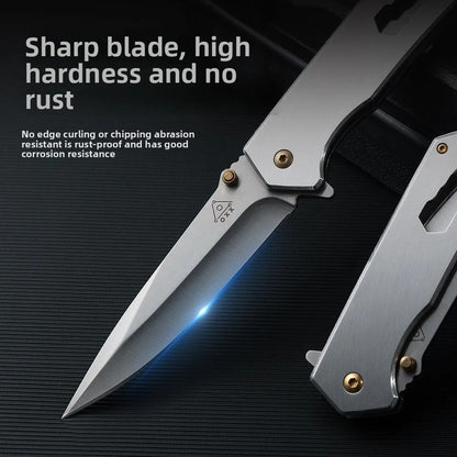 Outdoor Multi-functional Folding Knife, with Portable Folding Knife, Fruit Knife, Wild Survival Camping, Portable Knife