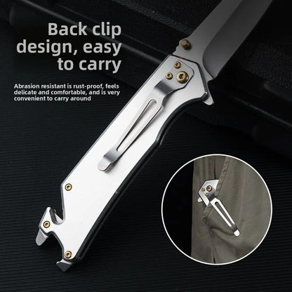 Outdoor Multi-functional Folding Knife, with Portable Folding Knife, Fruit Knife, Wild Survival Camping, Portable Knife